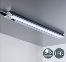 LED Unterbau Leuchte Licht Leiste silberfarben neutralweiß 54,7 x 2,4 x 6,1 cm