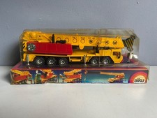 VINTAGE SIKU 4010 YELLOW RED FAUN SCHWERLASTKRAN HYDRAULISCHER KRANWAGEN  1:55