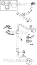 Hochdruck-/Niederdruckleitung Klimaanlage TRISCAN 9010 16029 für FORD FIESTA 7