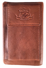 Rarität Shabby Portemonnaie Unisex Cognacfarbe Echt Leder U.S. DELPHINE #970Wi