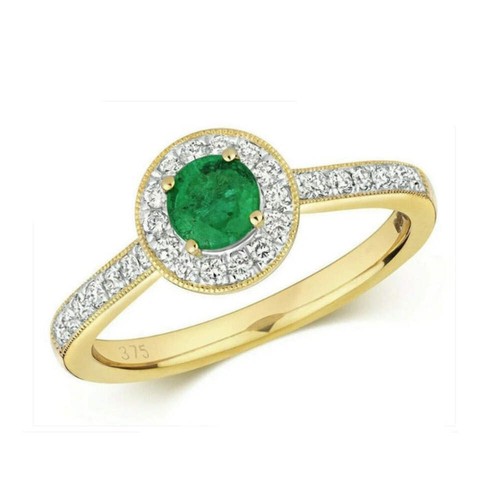 Echter smaragd und diamant - und,