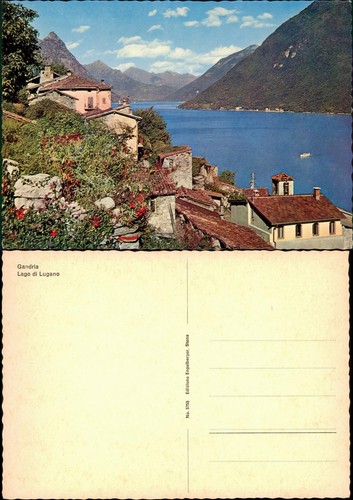 Ansichtskarte gandria lugano - ansichtskarte, gandria-lugano