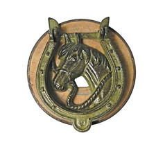 Türklopfer großes Hufeisen mit Pferd Türdeko Stall versandkostenfrei