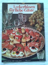 Leckerbissen für liebe Gäste, DDR-Zeitschrift, Rezeptheft 