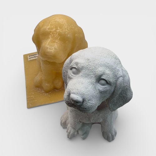 Hund welpe gießform aus latex - hund,