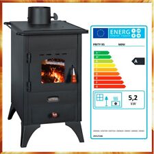Kaminofen Prity Mini Heizleistung 5,2 kW Holz Kaminofen Obere Platte aus Gusse