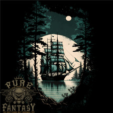 A Segeln Schiff Im Mondlicht