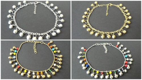 Fußkettchen anklet glöckchen - fußkettchen,