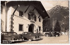 Oberbayern GARMISCH General Patton Hotel / US Army / Autos * Foto-AK um 1950