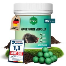 PVU Maulwurf Kugeln 100er Pack Vertreiber Abwehr gegen Maulwürfe Garten