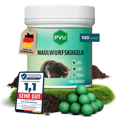 Pvu maulwurf kugeln 100er pack - pvu,