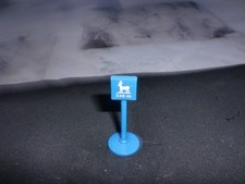 Siku Plastik  Schild Verkehrs- Zeichen V 242 Wildwechsel