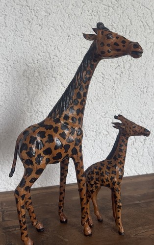 Vintage giraffen paar - vintage,