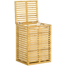 Bambus Wäschekorb mit 63 L