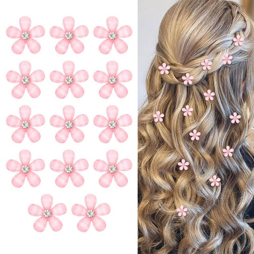 Haarspangen mit strass blume - haarspangen, strass-blume