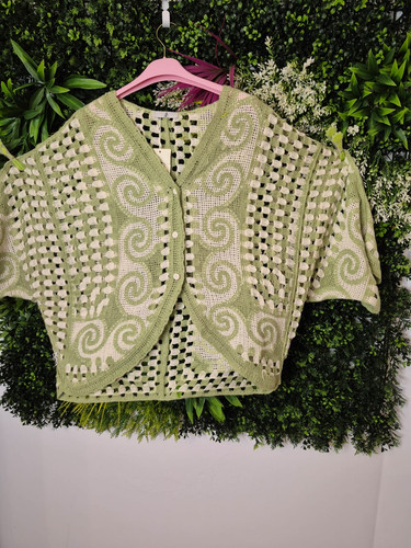 Boho häkeljacke olive - boho,