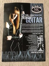 Manowar /   Karl Logan    Heretic Guitar.   DIN A 4