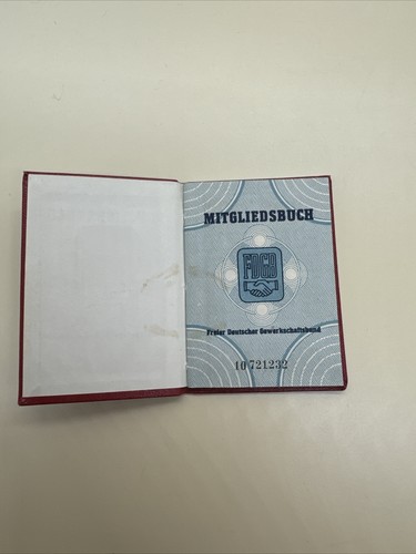 Original mitgliedsbuch fdgb - original,