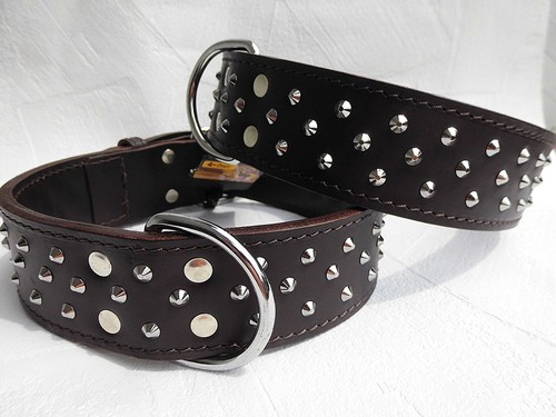 Leder halsband - leder,