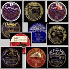 10x SWING & JAZZ, kleine Gruppen, Goodman, Waller u.a. Schellackplatte Set832B