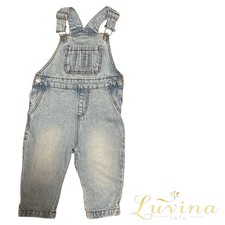 Kinder Latzhose Jeans 74 Blau