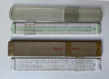 Zwei alte Rechenschieber Aristo Scholar Nr. 0903 und Nestler Nr. 0252 Rechenstab