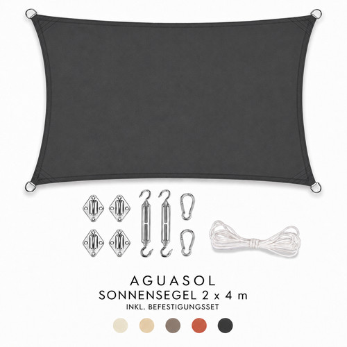 Aguasol sonnensegel 2x4 - aguasol, m