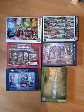 6x Puzzle 1000 Teile Paket Konvolut Bluebird Eurographics vollständig