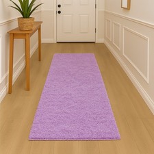 Hochflor-Teppich in Flieder