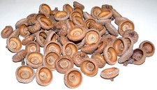 Roteiche Kappen , 35 Stück zum basteln, dekorieren , Ø  18-22 mm groß