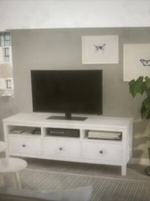 IKEA HEMNES Sideboard TV-Bank Massivholz weiß