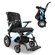 Elektrorollstuhl Faltbar Blau