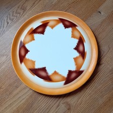 Kuchenplatte alt shabby 60er Kuchenteller Servier Platte Keramik