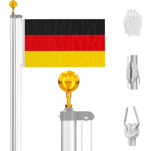 Fahnenmast aluminium garten - aluminium,