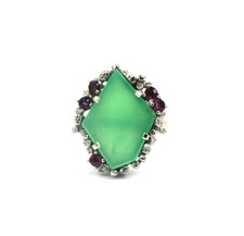 585 Weißgold Antik Stil 70er