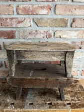 2x Schemel Rutsche Hocker