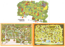 3 AK DDR MAP Berlin Tierpark b+h 8083+Z 8100 K+8121 K