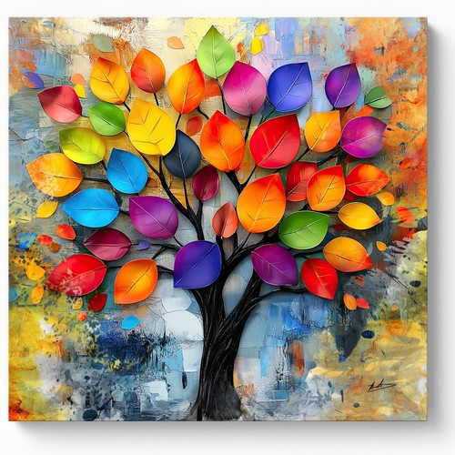 Abstrakter baum kunstdruck - kunstdruck, auf