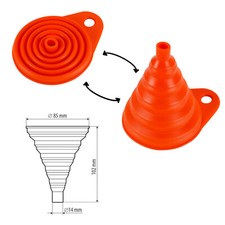 Silikon Trichter faltbar Einfülltrichter Umfülltrichter Falttrichter Öl Trichter