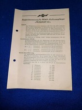 DDR Abgleichanweisung Kofferempfänger Trabant 5 E REMA Stollberg RFT