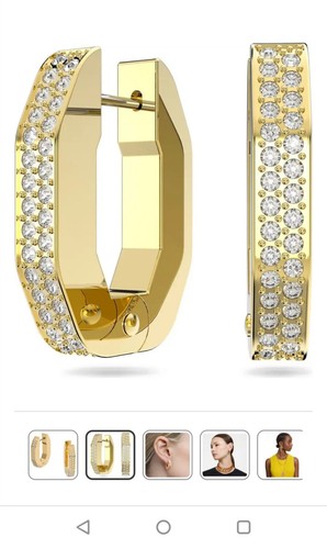 Swarovski creolen achteckige - swarovski,