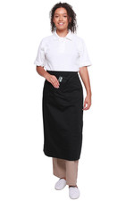 Lange Schürze offene Tasche