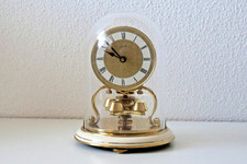 Mini Jahresuhr von SCHATZ (H=nur 16 cm), Vollmessing, mechanisch, Zustand super