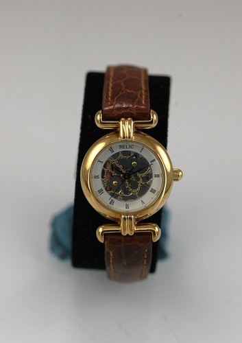 Relic damenuhr skelett gold - damenuhr,