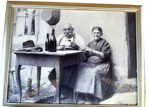 Altes foto gerahmt paar - foto,