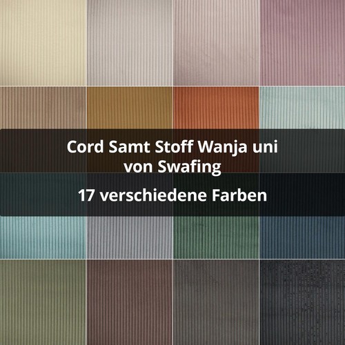 Cord samt stoff wanja - stoff, von