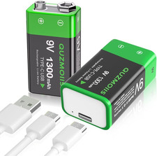 9V Wiederaufladbare Akku