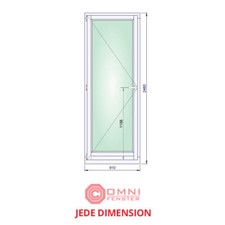 Balkontür 90x200, 91x248 und mehr – Meranti Holz, 1-flg, mit Wetterschenkel Alu