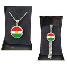2er Set Kurdistan Silberfarben