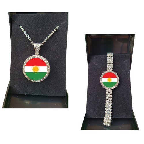 2er set kurdistan silberfarben - set,